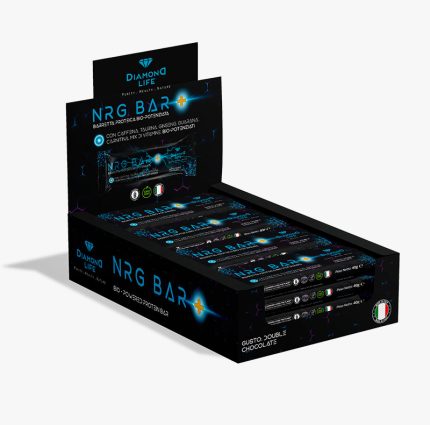 NRG BAR – Energy Ultra | 20 Vegan Protein Bars (40 g each) with Caffeine, Taurine, Ginseng, Carnitine, and Vitamin Mix