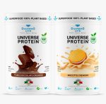 Universe Protein - 100% Plant Based - 72% High Biological Value Vegan Protein for  Physical Effort, Endurance, and Mass Gainer